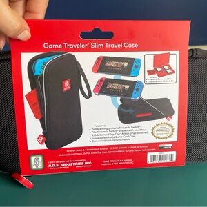 Nintendo Game Traveler Slim Travel Case - Black and Red